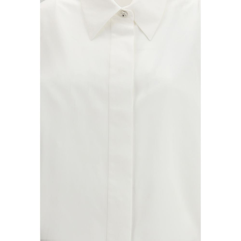 Chemise en Popeline de Coton Blanche Givenchy pour Femmes