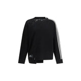 Y-3 Black Viscose Sweatshirt - Oversized Knit Design