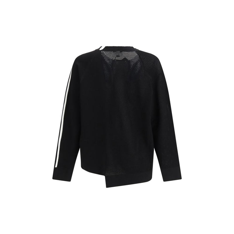 Y-3 Black Viscose Sweatshirt - Oversized Knit Design