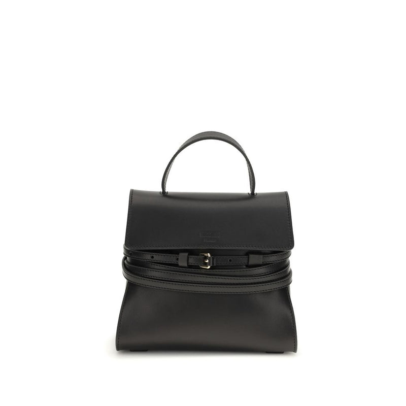 Moschino Black Calf Leather Bos Taurus Handbag - Élégant et Pratique