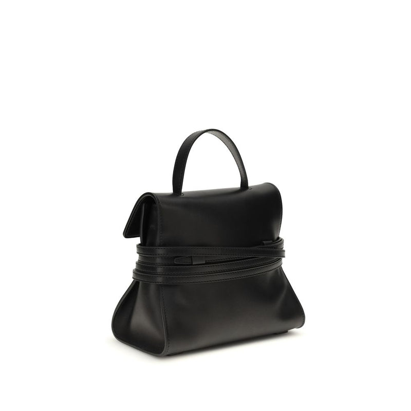 Moschino Black Calf Leather Bos Taurus Handbag - Élégant et Pratique