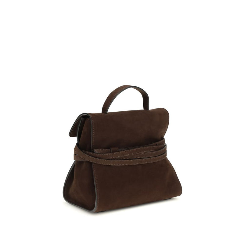 Moschino Brown Calf Leather Bos Taurus Handbag - Elegant & Functional