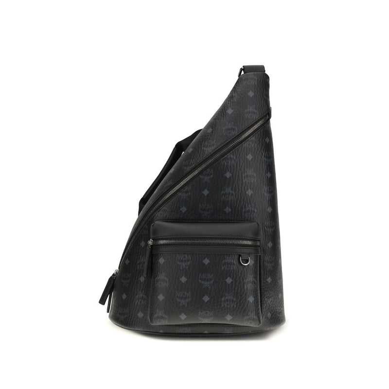 MCM Aren Black Fabric Shoulder Bag - Stylish & Practical