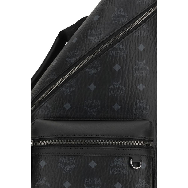 MCM Aren Black Fabric Shoulder Bag - Stylish & Practical