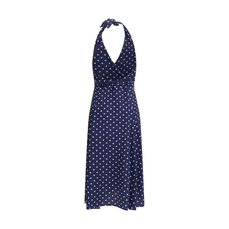 P.A.R.O.S.H. Blue Silk Casual Dress - Elegant Midi Design