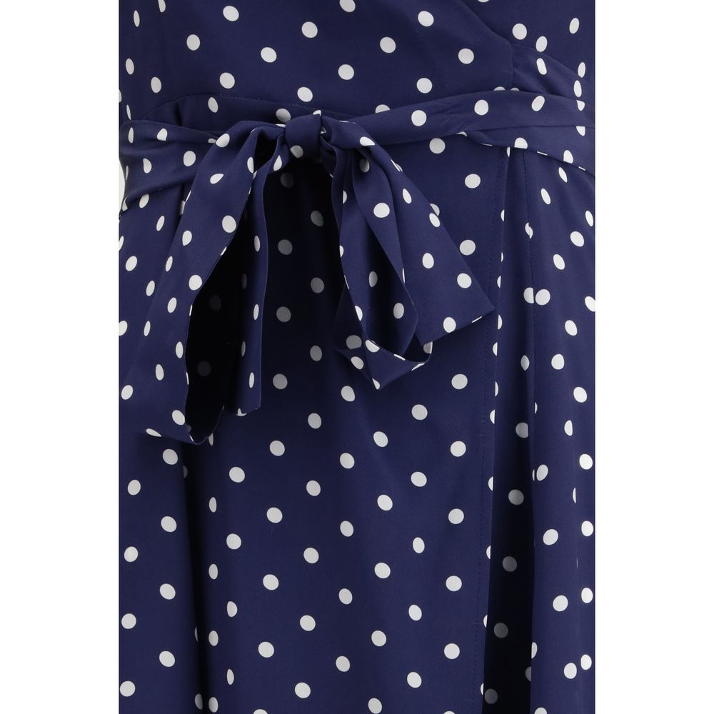 P.A.R.O.S.H. Blue Silk Casual Dress - Elegant Midi Design