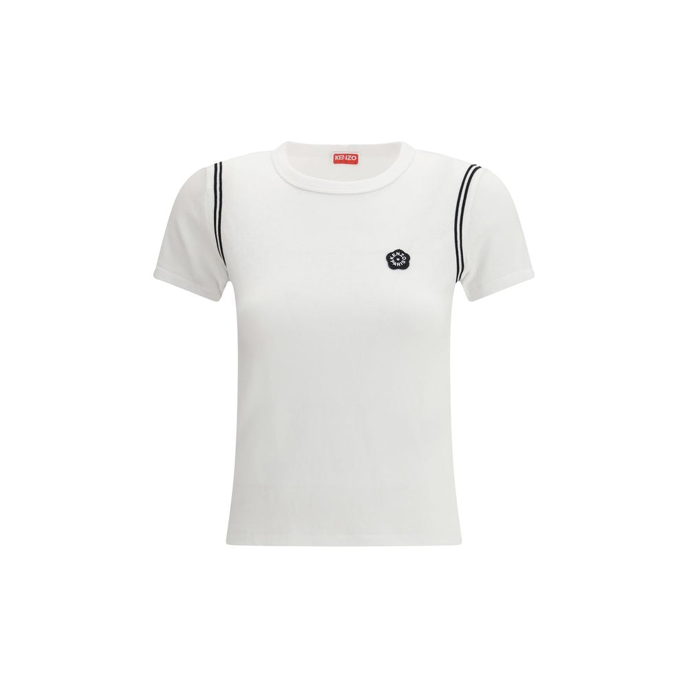 Kenzo Boke Flower 2.0 T-Shirt en Coton Blanc pour Femmes