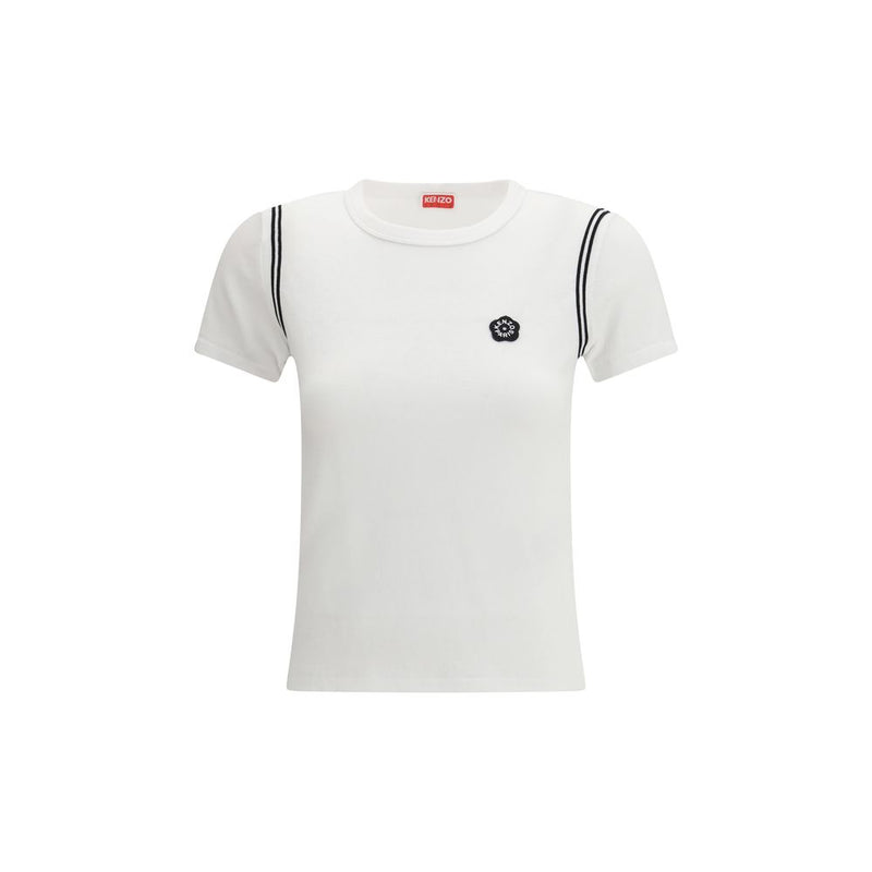 Kenzo Boke Flower 2.0 T-Shirt en Coton Blanc pour Femmes