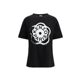 T-shirt en coton noir Kenzo Boke Flower 2.0 pour femmes