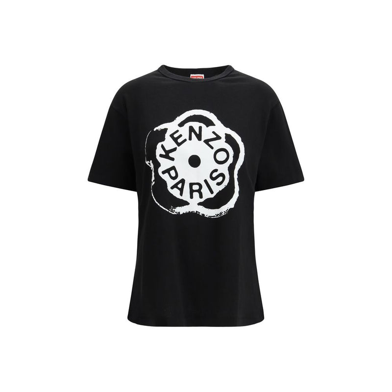 T-shirt en coton noir Kenzo Boke Flower 2.0 pour femmes
