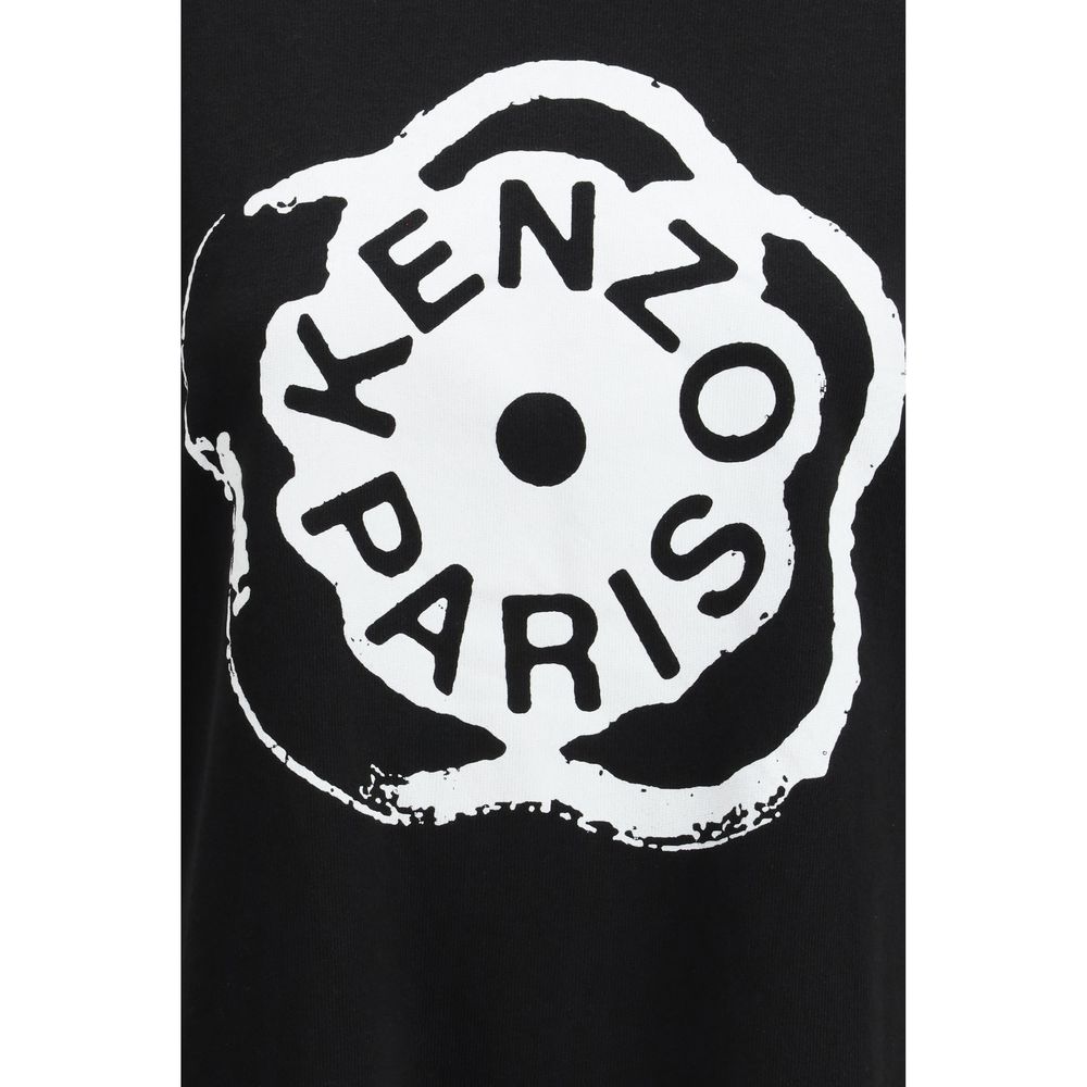 T-shirt en coton noir Kenzo Boke Flower 2.0 pour femmes