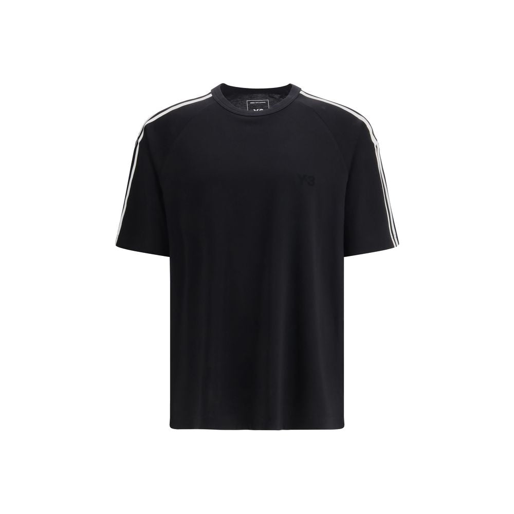 Y-3 Black Lyocell Sportswear T-Shirt for Men