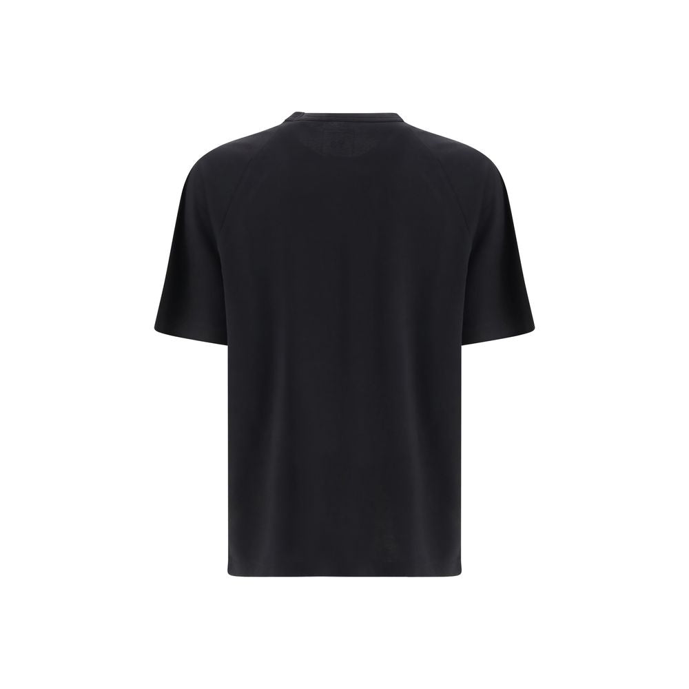 Y-3 Black Lyocell Sportswear T-Shirt for Men