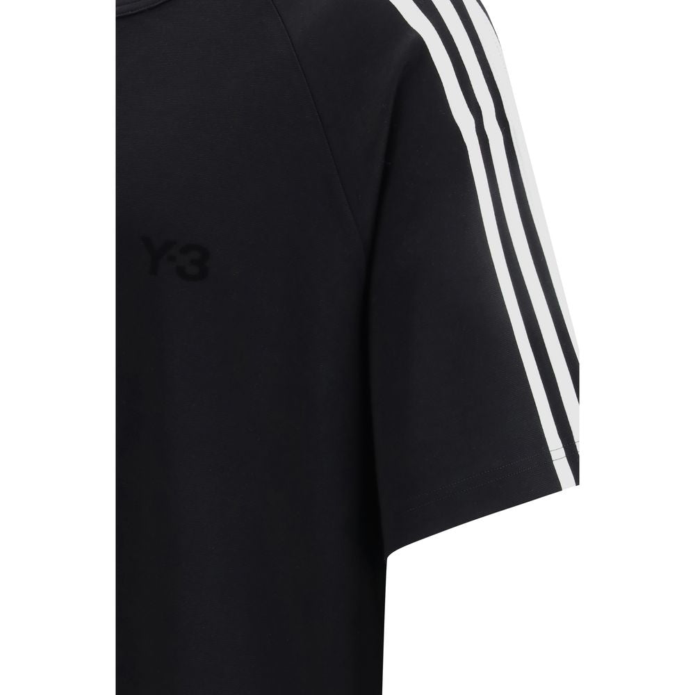 Y-3 Black Lyocell Sportswear T-Shirt for Men
