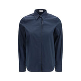Brunello Cucinelli Blue Cotton Dress Shirt - Sophisticated Style