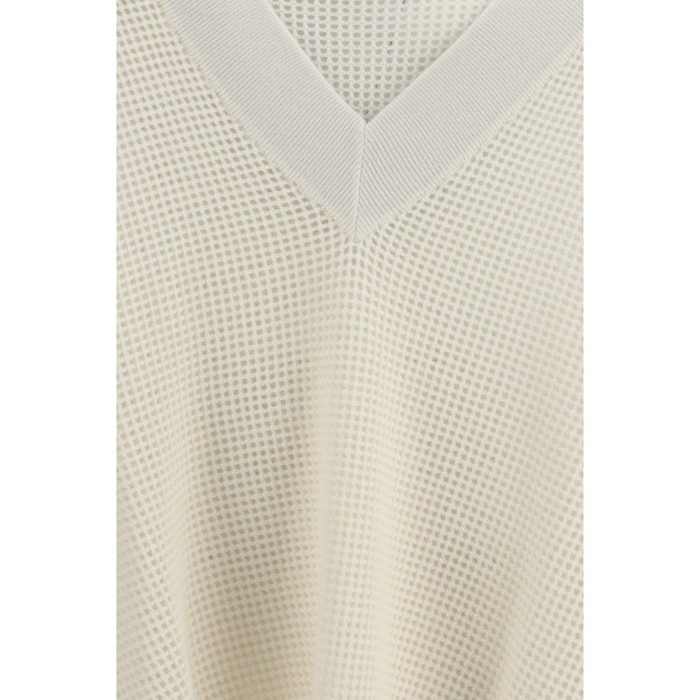 Brunello Cucinelli Cream Cashmere Sweater - Oversized Elegance