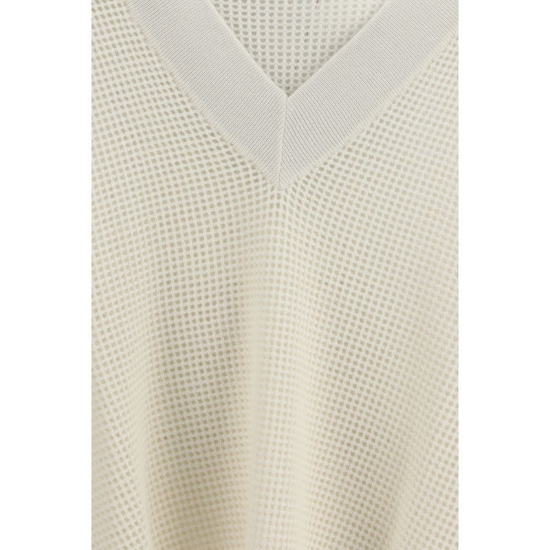 Brunello Cucinelli Cream Cashmere Sweater - Oversized Elegance