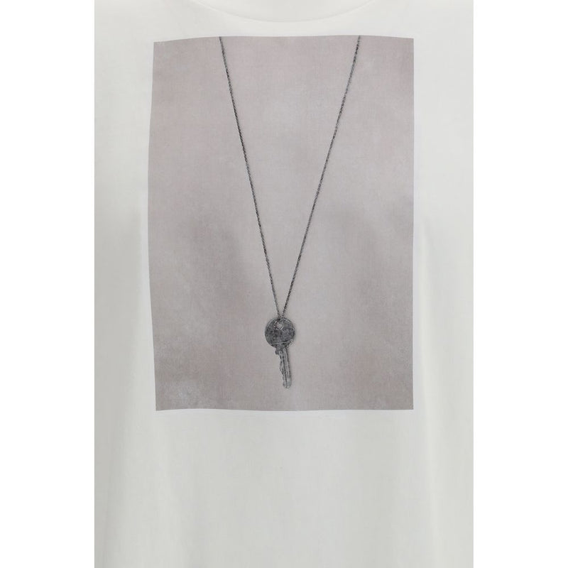 MM6 Wit Katoenen T-shirt