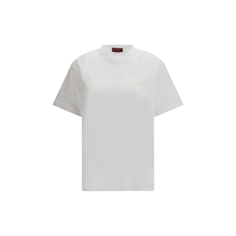 Gucci White Cotton Sportswear T-Shirt for Women