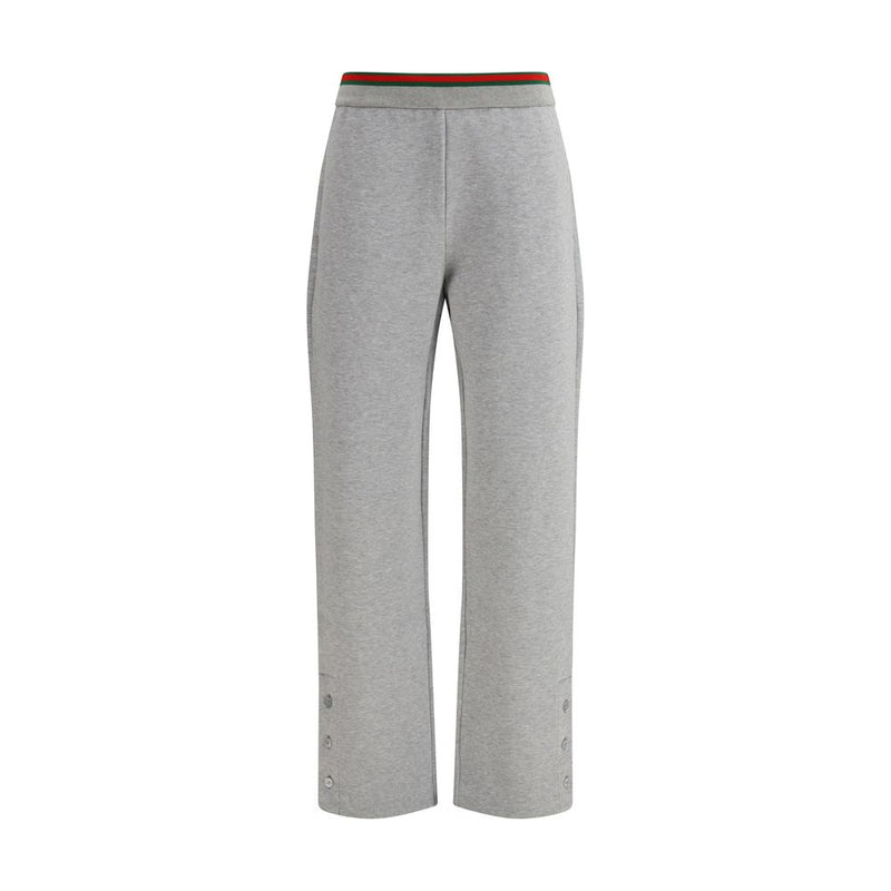 Gucci Gray Cotton Casual Pants for Women - Effortless Elegance