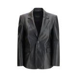 Balenciaga Black Leather Jacket - Élégance Moderne
