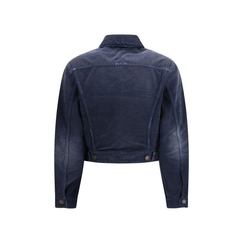 Balenciaga Blue Cotton Denim Jacket - SS26 Collection