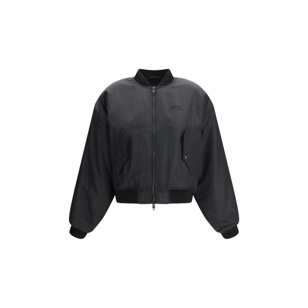 Balenciaga Black Polyamide Bomber Jacket for Women