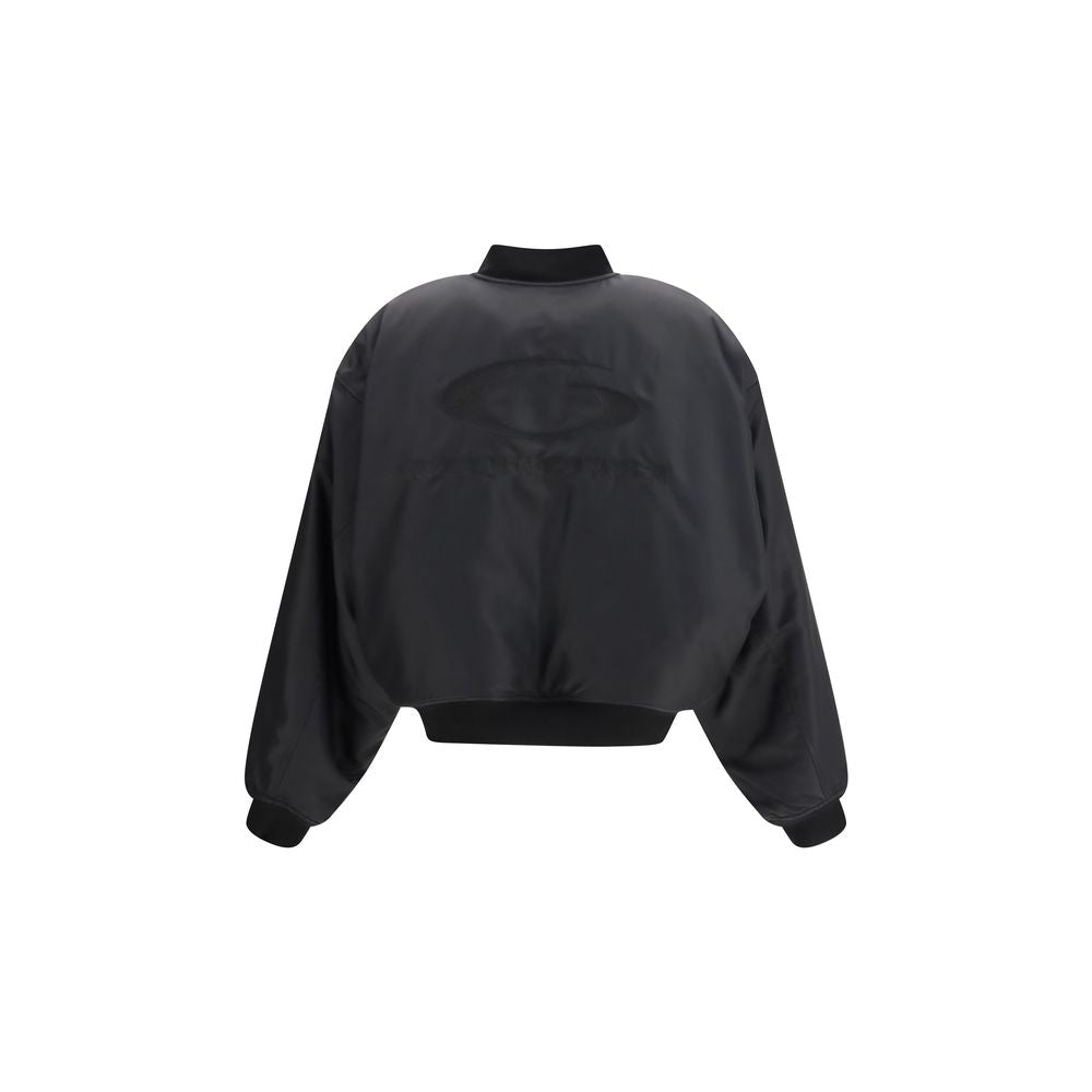 Balenciaga Black Polyamide Bomber Jacket for Women