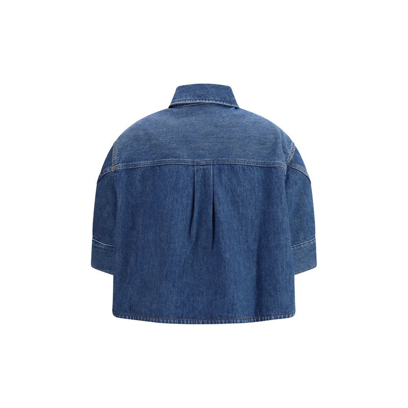 Chemise en denim bleu Givenchy