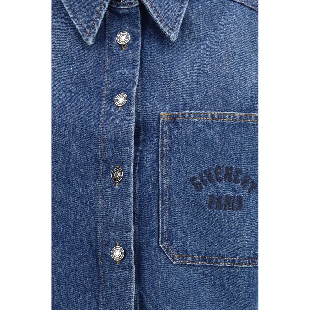Chemise en denim bleu Givenchy
