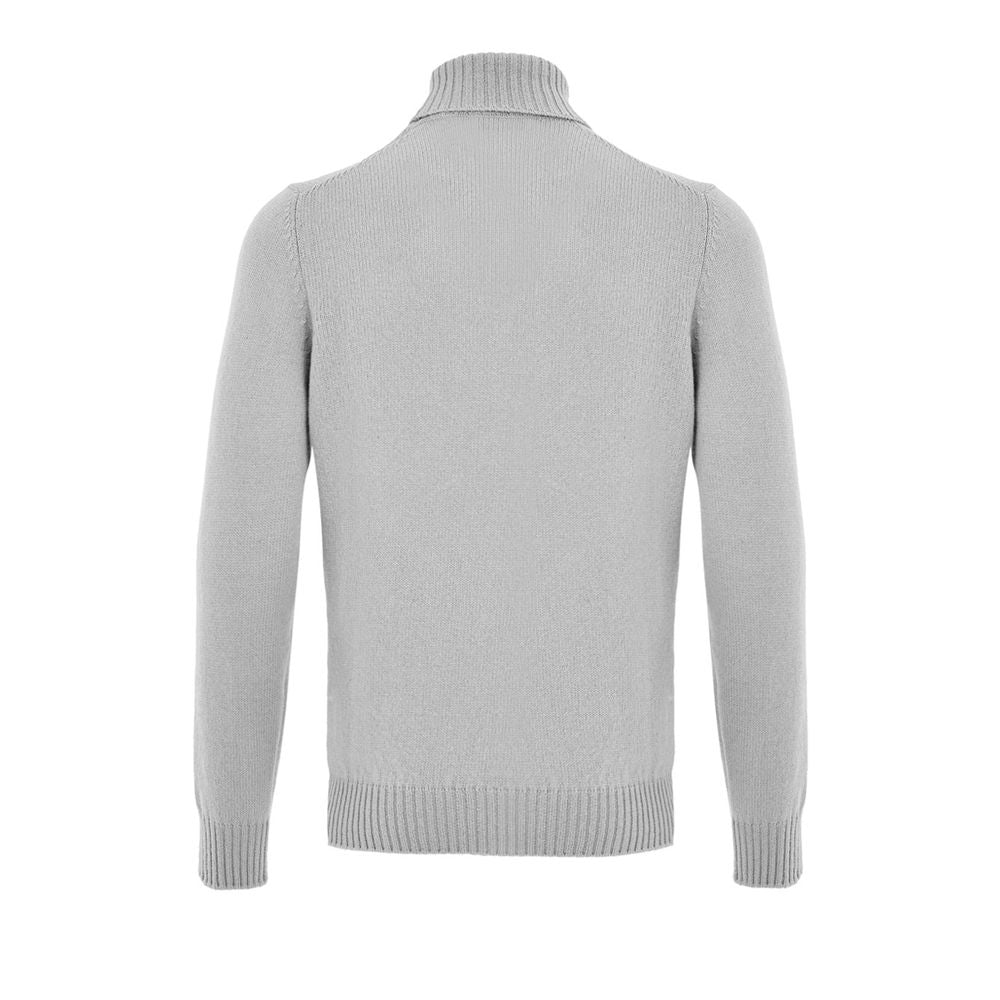 Gran Sasso Gray Wool Turtleneck Sweater for Men