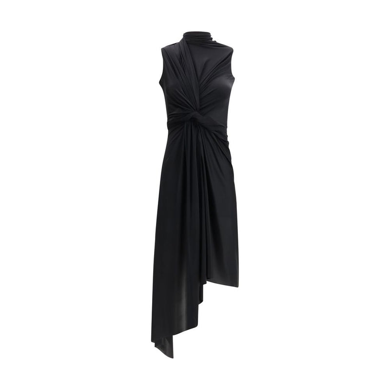 Balenciaga Black Polyamide Casual Midi Dress for Women