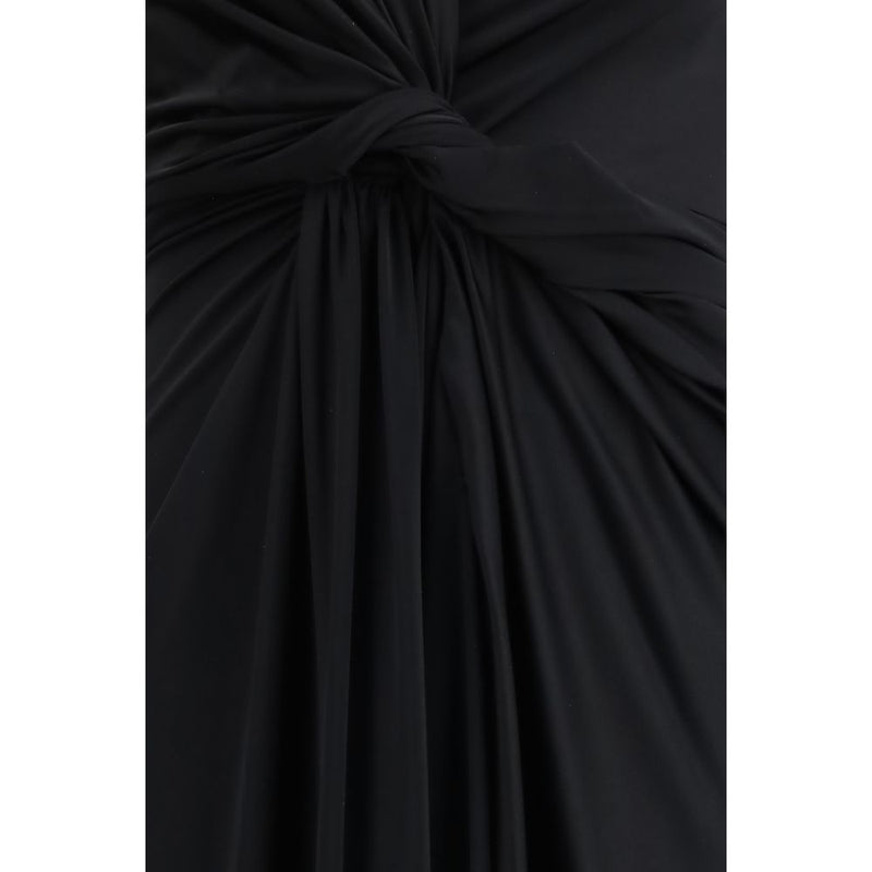 Balenciaga Black Polyamide Casual Midi Dress for Women
