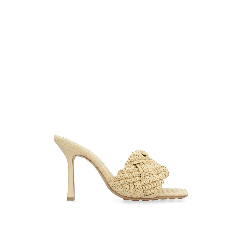 Bottega Veneta Beige Raffia Mules for Women - Stylish & Comfortable