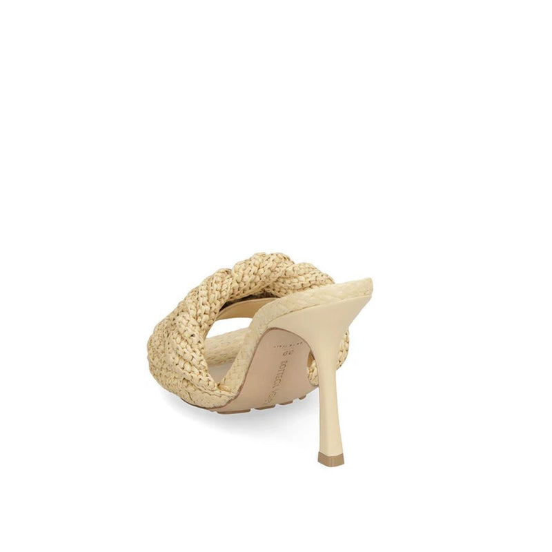 Bottega Veneta Beige Raffia Mules for Women - Stylish & Comfortable