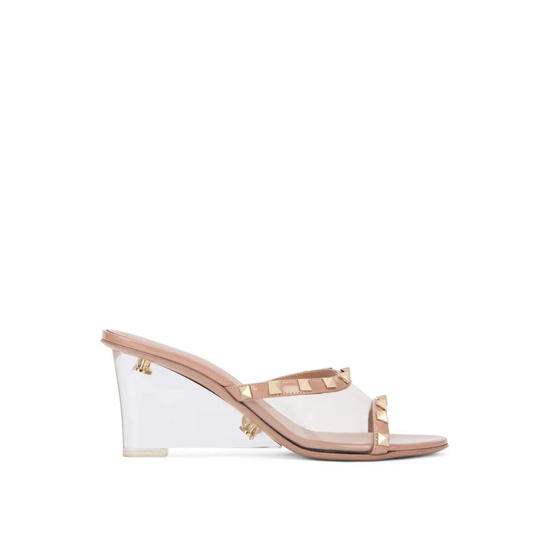 Valentino Garavani Beige Leather Mules for Women - Elegant Comfort