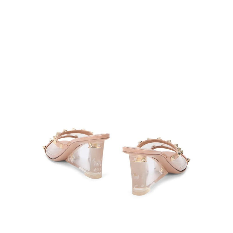 Valentino Garavani Beige Leather Mules for Women - Elegant Comfort