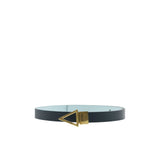 Bottega Veneta Blue Leather Regular Belt for Women
