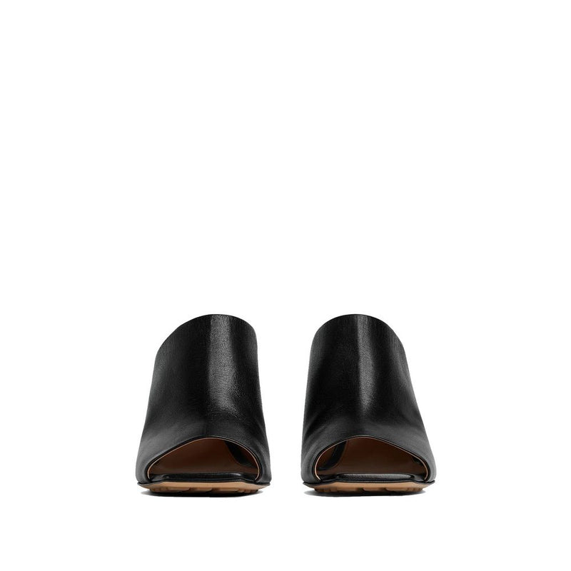 Bottega Veneta Black Lamb Leather Mules for Women