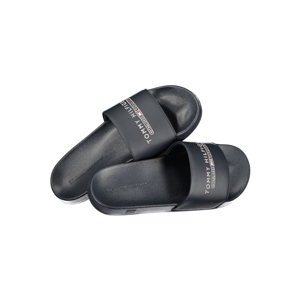 Tommy Hilfiger Blue Polyurethane Men Slipper - Stylish Comfort