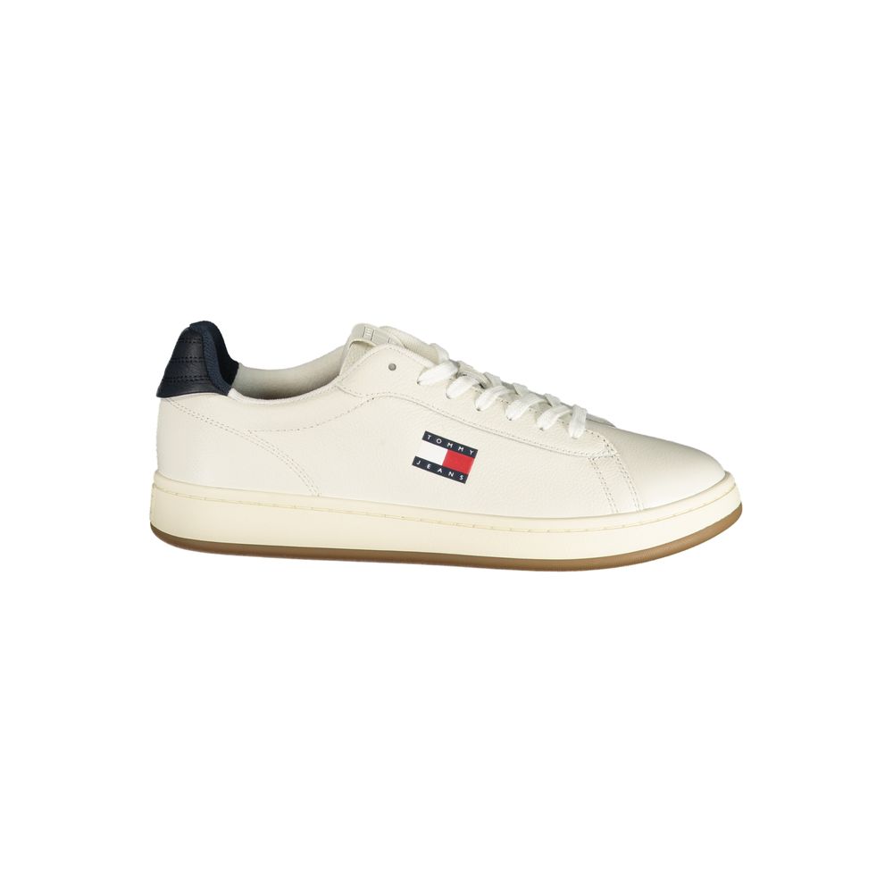 Tommy Hilfiger Bianco Polyurethane Men's Sneaker