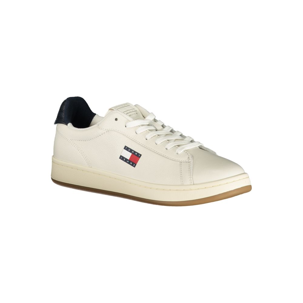 Tommy Hilfiger Bianco Polyurethane Men's Sneaker