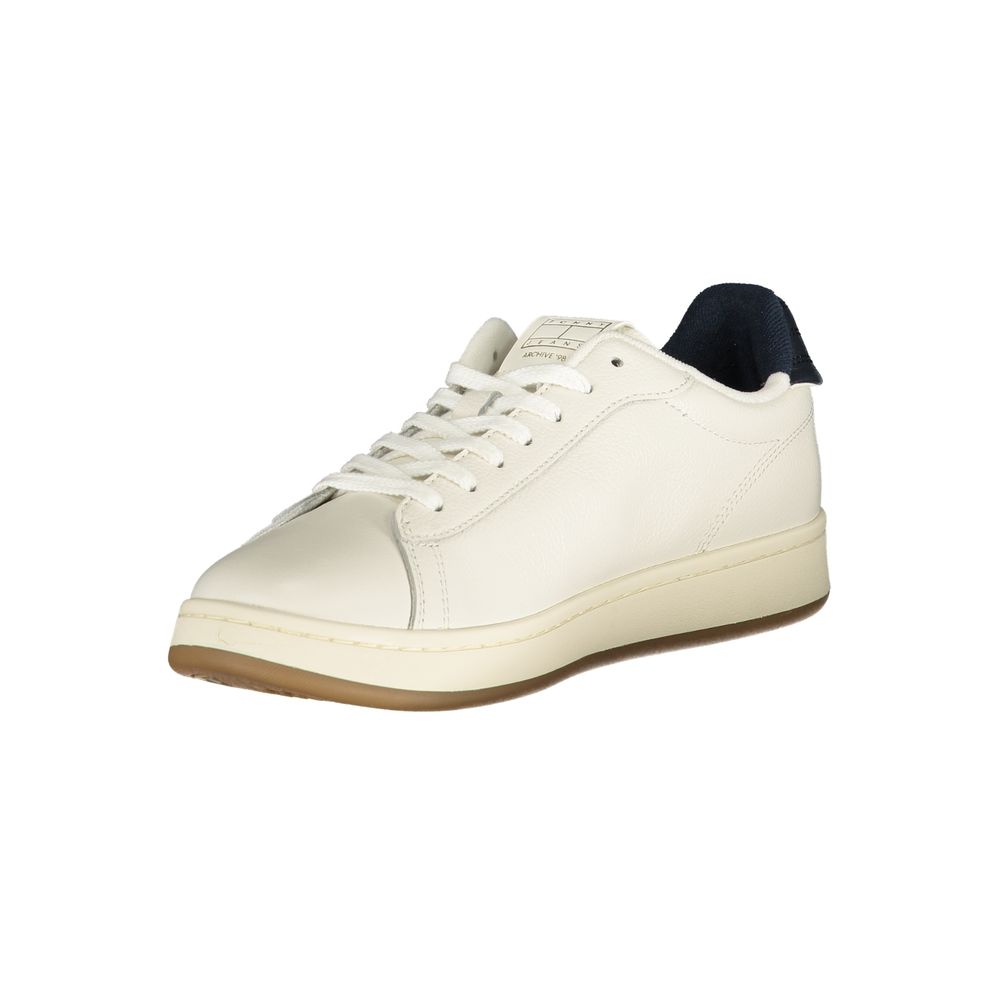 Tommy Hilfiger Bianco Polyurethane Men's Sneaker