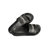 Tommy Hilfiger Black Polyurethane Men Slipper - Stylish Comfort
