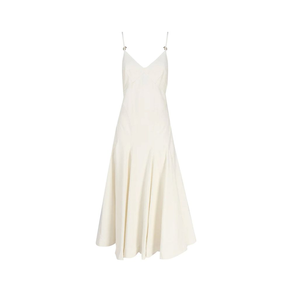 Bottega Veneta White Cotton Casual Dress for Women - Elegant & Versatile