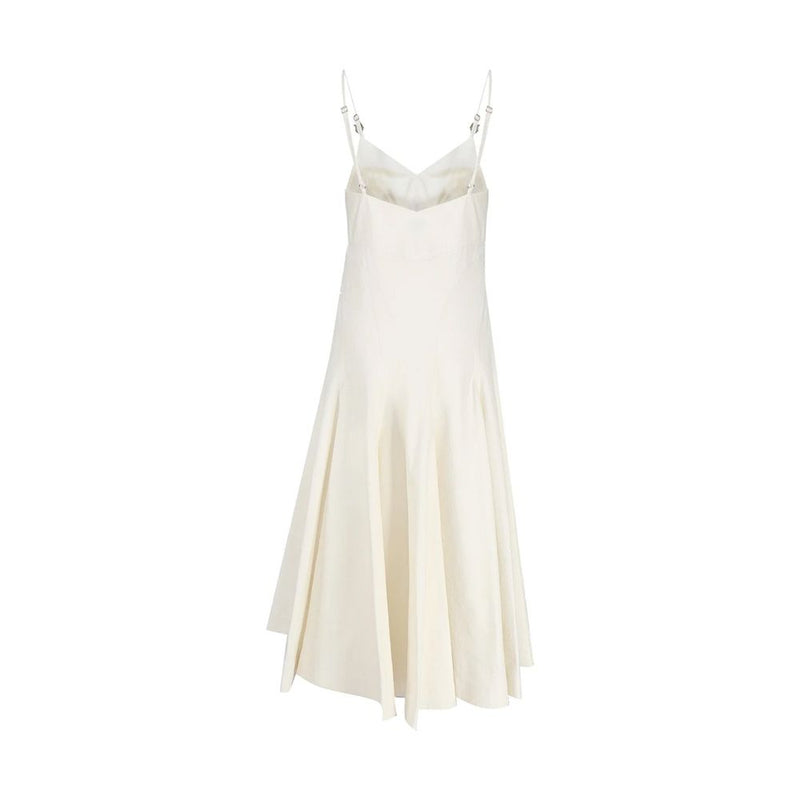 Bottega Veneta White Cotton Casual Dress for Women - Elegant & Versatile