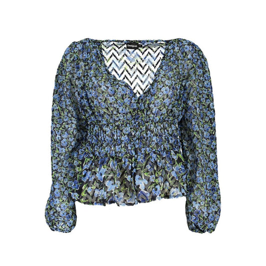 Desigual Blue Pattern Blouse for Women - Stylish & Versatile