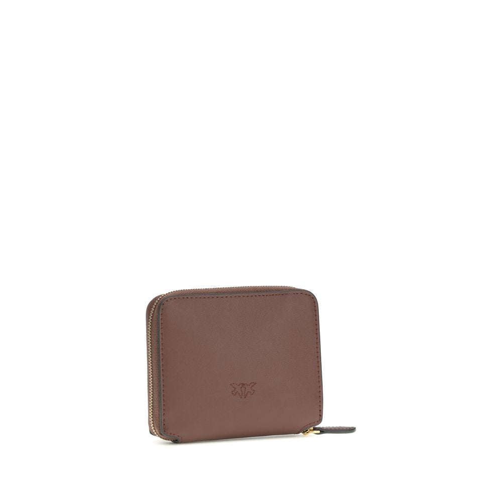 PINKO Brown Calf Leather Bos Taurus Wallet - Chic & Practical