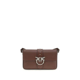 PINKO Love One Shoulder Bag - Sac en cuir marron élégant