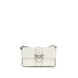 PINKO Love One Shoulder Bag en Cuir Blanc